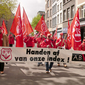 [Foto&#039;s] Dalende koopkracht voornaamste slogan op 1 mei in Antwerpen