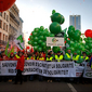 [Foto&#039;s] Vakbondsbetoging voor meer koopkracht en solidariteit 