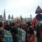 Vakbonden en Blokbuster aan het woord op anti vb betoging