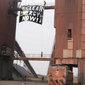 Klimaatactiekamp/Climate Action Camp: Huge banner on conveyor belt