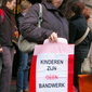 Protest Antwerpse personeelsleden van de stedelijke kinderdagverblijven