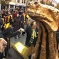 Goudkoorts! artistieke interventie op de Kouter te Gent (2)
