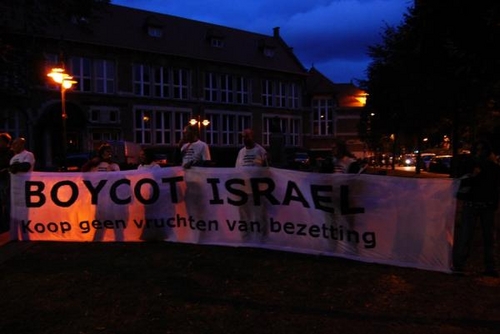 2.Boycot Israel, ACTIE Leuven.JPG
